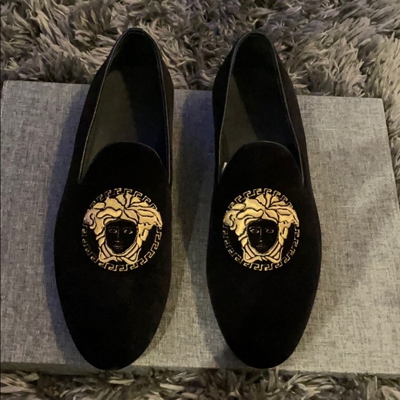 Versace | Shoes | Versace Black Loafers 